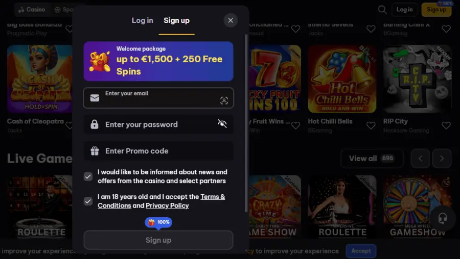 Spinmacho casino